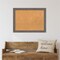 Cork Board, Rustic Plank Grey Narrow Frame - Bulletin Board, Organization Board, Pin Board